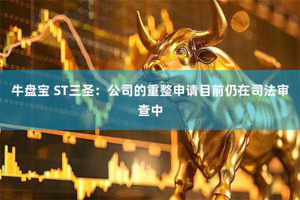 牛盘宝 ST三圣：公司的重整申请目前仍在司法审查中